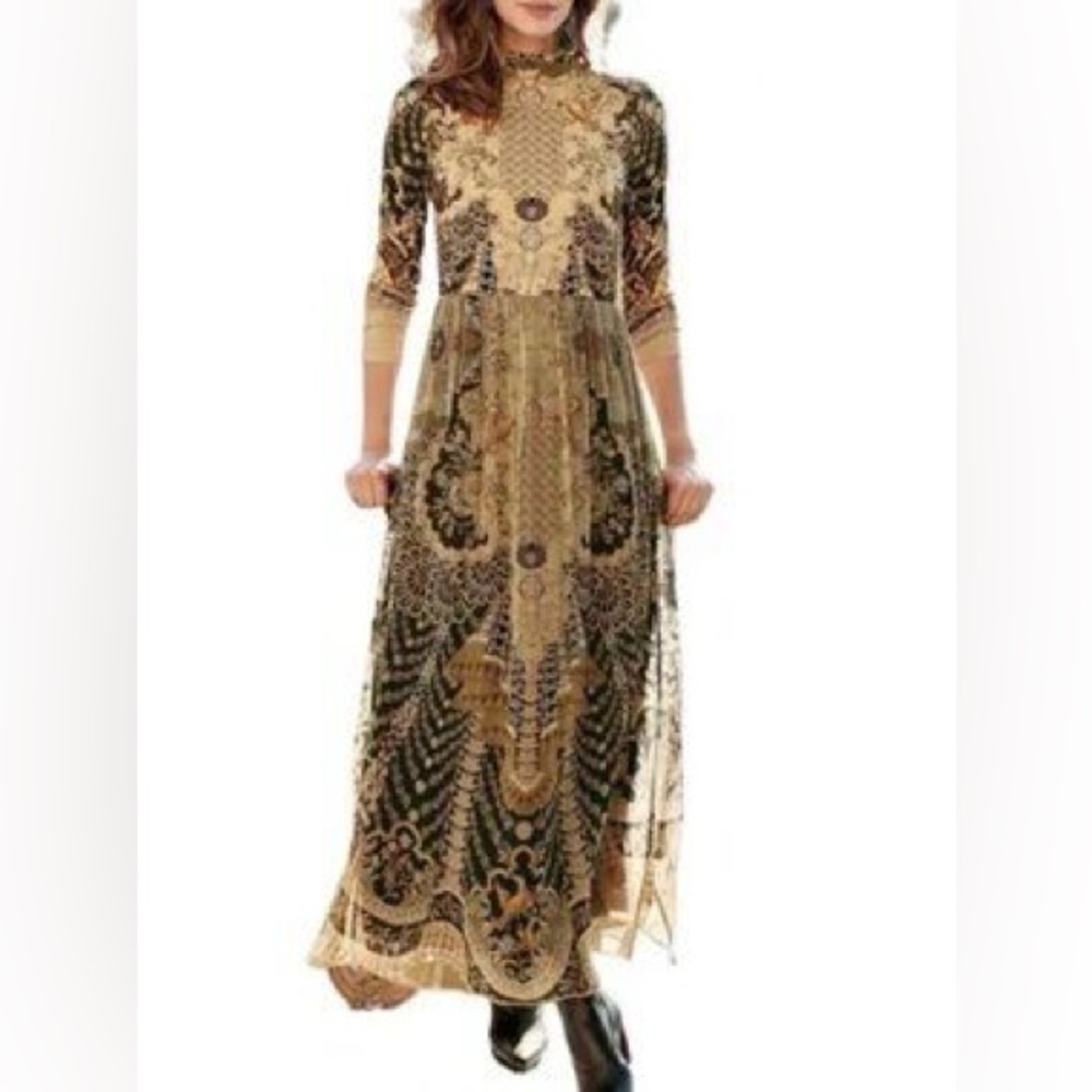 Soft Surroundings Enchanted Forest Long Maxi Dress 8